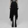 Punk Rave Midi Skirt - Mortuary