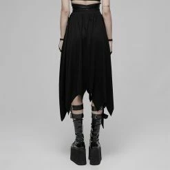 Punk Rave Midi Skirt - Mortuary -KILLSTAR Shop punk rave midi skirt mortuary4