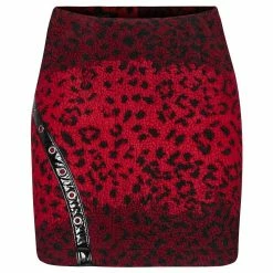 Punk Rave Mini Skirt - Blood Leopard -KILLSTAR Shop punk rave mini skirt blood leopard5