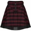 Punk Rave Mini Skirt - Delta Red