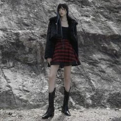 Punk Rave Mini Skirt - Delta Red 10 Punk Rave Mini Skirt - Delta Red -KILLSTAR Shop punk rave mini skirt delta red5