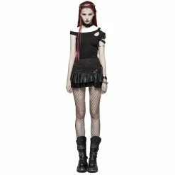 Punk Rave Mini Skirt - Norra Black 10 Punk Rave Mini Skirt - Norra Black -KILLSTAR Shop punk rave mini skirt norra black5