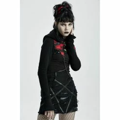 Punk Rave Mini Skirt - Slit Kitty