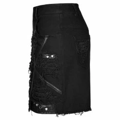 Punk Rave Mini Skirt - Slit Kitty 11 Punk Rave Mini Skirt - Slit Kitty -KILLSTAR Shop punk rave mini skirt slit kitty6