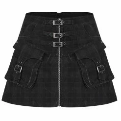 Punk Rave Mini Skirt - Ulver -KILLSTAR Shop punk rave mini skirt ulver4