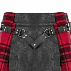 Punk Rave Mini Skirt - Withered Tartan -KILLSTAR Shop punk rave mini skirt withered tartan5
