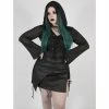 Punk Rave Plus Size Mini Skirt - Burnouts