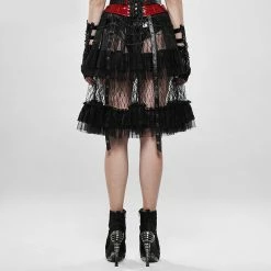 Pyon Pyon Lace Skirt - Versailles Black -KILLSTAR Shop pyon pyon lace skirt versailles black3