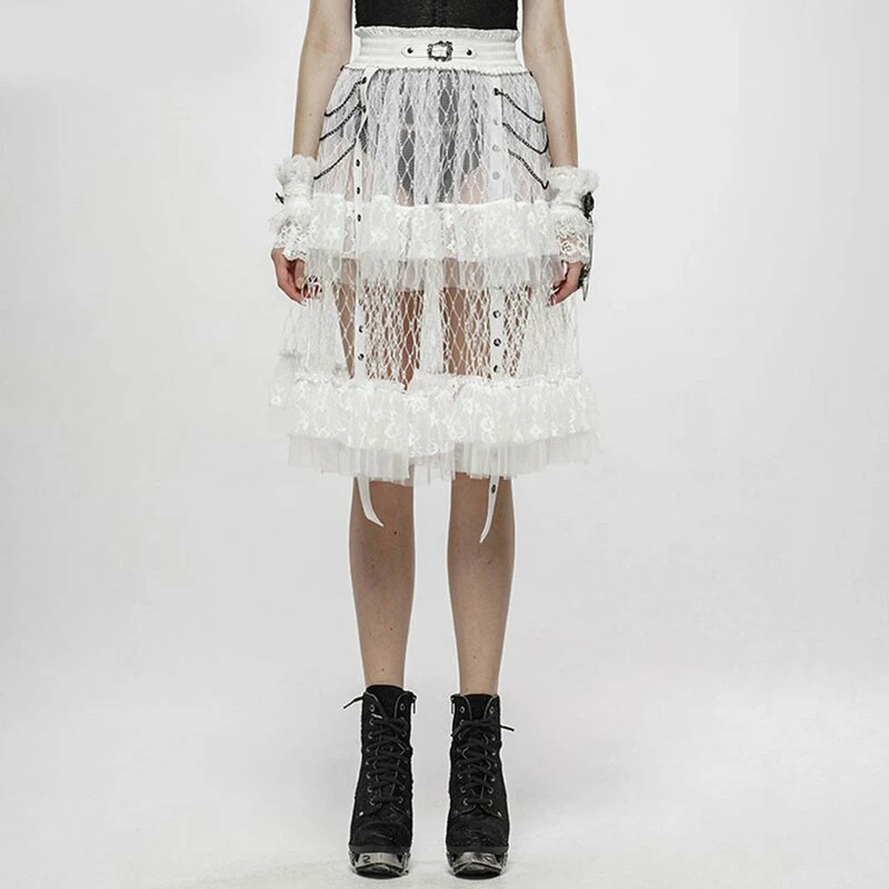 Pyon Pyon Lace Skirt - Versailles White 1 Pyon Pyon Lace Skirt - Versailles White
