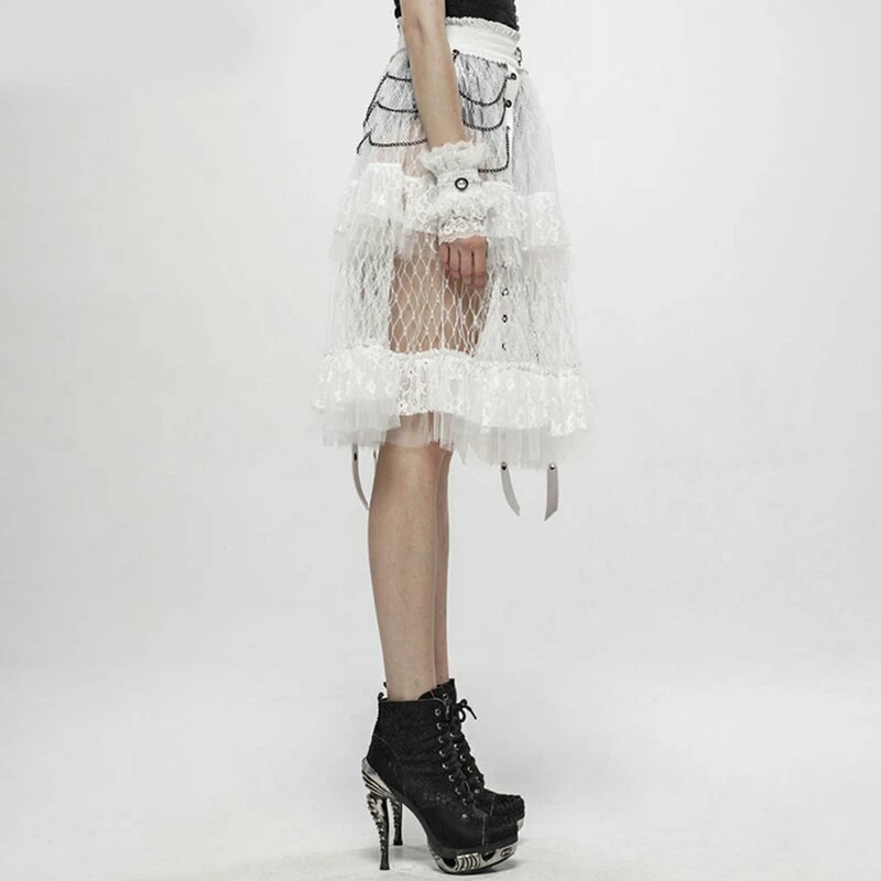 Pyon Pyon Lace Skirt - Versailles White 2 Pyon Pyon Lace Skirt - Versailles White - Image 2