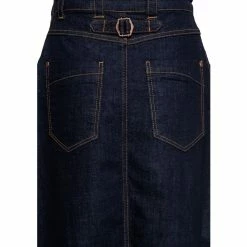 Queen Kerosin Denim Pinafore Skirt - Workwear Swing -KILLSTAR Shop queen kerosin denim pinafore skirt workwear swing3