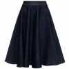 Queen Kerosin Denim Skirt - Full Circle Dark Blue