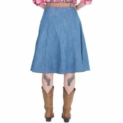 Queen Kerosin Denim Skirt - Western -KILLSTAR Shop queen kerosin denim skirt western3