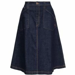 Queen Kerosin Denim Skirt - Workwear Swing