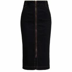 Queen Kerosin Pencil Skirt - Workwear Black