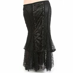 Rubiness Gothic Maxi Skirt - Victorian Black Plus Sizes -KILLSTAR Shop rubiness gothic maxi skirt victorian black plus sizes3
