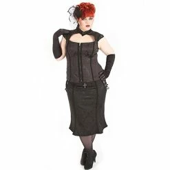 Rubiness Gothic Midi Skirt - Noble Plus Size -KILLSTAR Shop rubiness gothic midi skirt noble plus size4